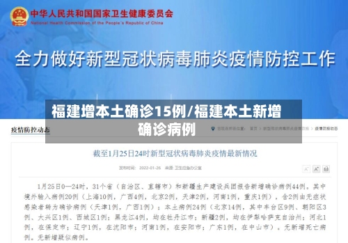 福建增本土确诊15例/福建本土新增确诊病例-第1张图片