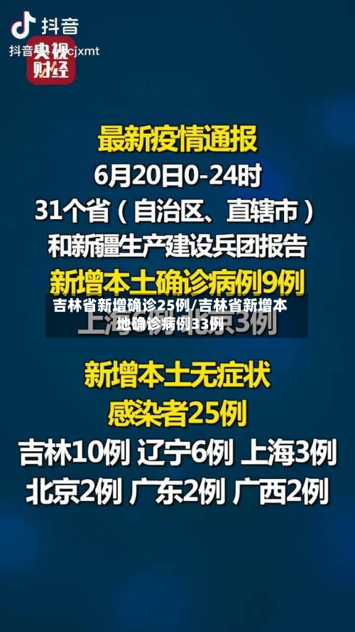 吉林省新增确诊25例/吉林省新增本地确诊病例33例-第1张图片